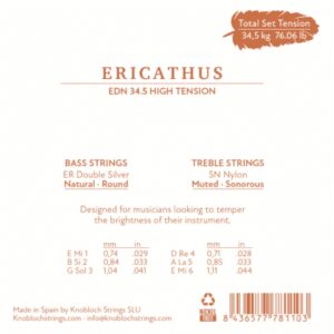 Knobloch Erithacus Nylon SN Fuerte EDN 34.5 Juego de Cuerdas para Guitarra