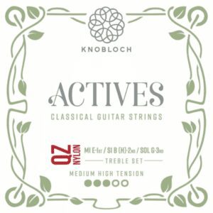 Juego de Primas Knobloch 400 AQZ Nylon QZ. Tensión Media/Fuerte