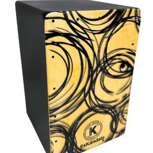 Cajón Flamenco EsKándalo Konfusión Blanco