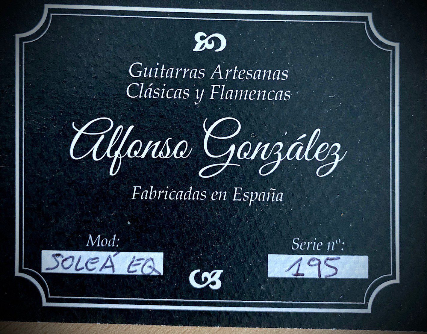 Guitarra Alfonso González Soleá Natural EQ - Imagen 3